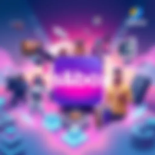 An illustration depicting the logo of s&box with game characters and scenes in a vibrant style, highlighting the game publishing aspect.