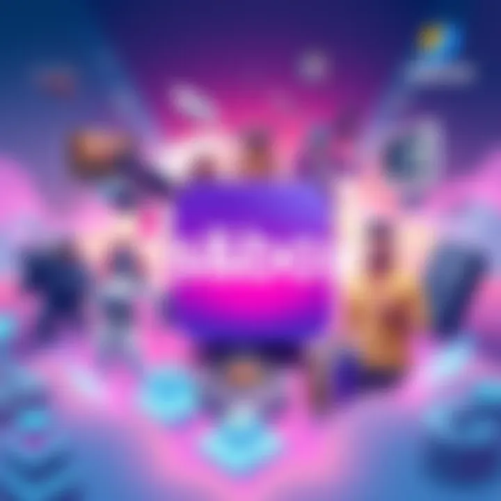 An illustration depicting the logo of s&box with game characters and scenes in a vibrant style, highlighting the game publishing aspect.