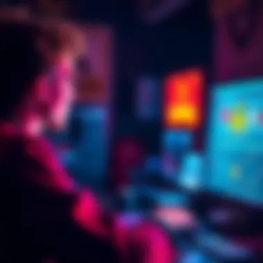 A person looking at a computer screen showing warning signs of scams and fraudulent activities.