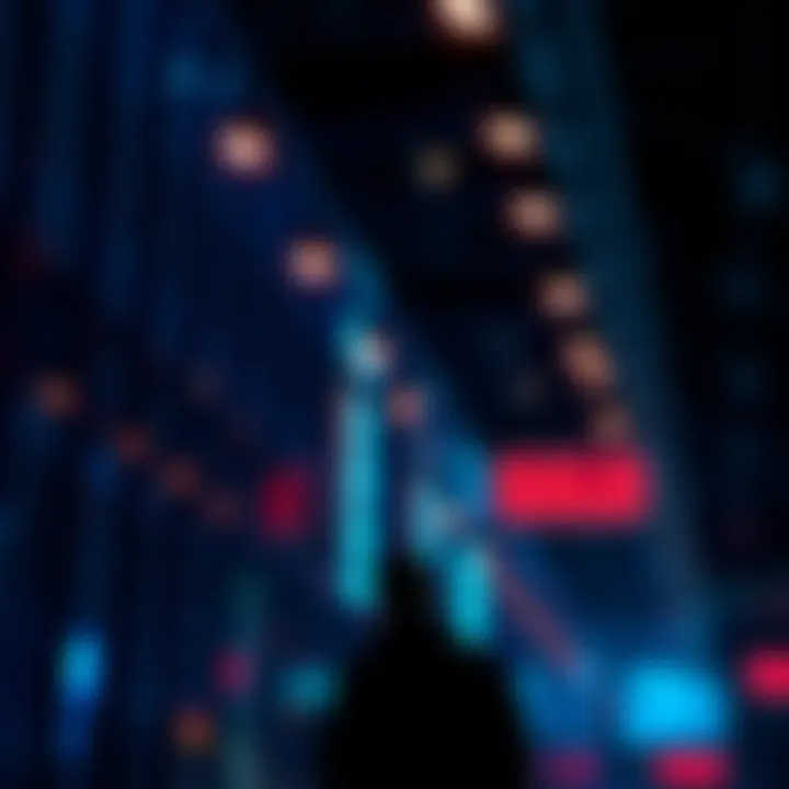 A graphic representing a job opportunity for Scanline Lead Lighting in British Columbia, featuring a salary range and a person contemplating their career move.