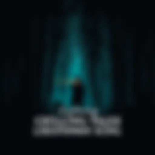 A spooky book cover featuring dark woods and a shadowy figure holding a flashlight, evoking suspense and horror.