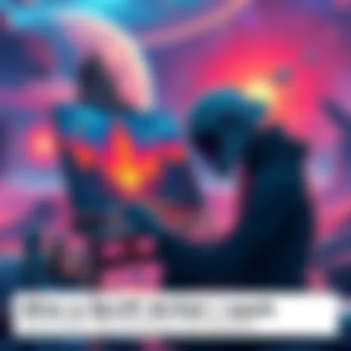 A sci-fi artist painting a vibrant alien landscape with oil paints and digital tools.