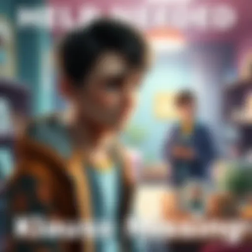 Player in 'My Child New Beginnings' looks worried while searching for Klaus after a visit from Ms. Therese