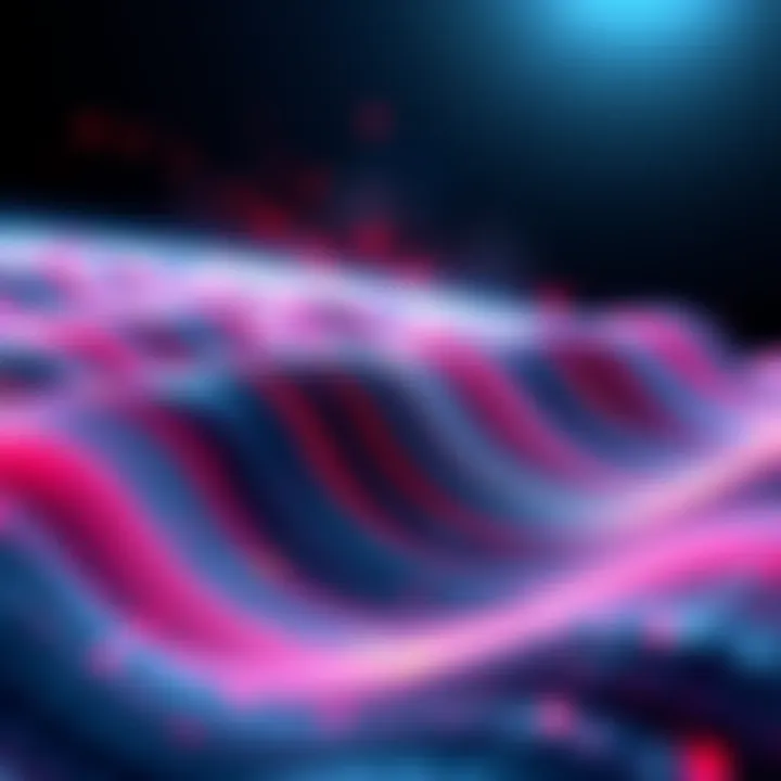 A visual representation of seismic waves propagating through the earth, illustrating how they travel and interact with the environment.