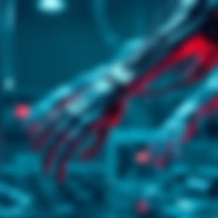 A close-up of innovative muscle grafts exercising autonomously in a lab setting, showing their activity without human assistance.