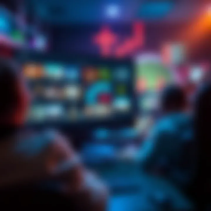 A computer screen showing various platforms for serious games, with developers discussing options.