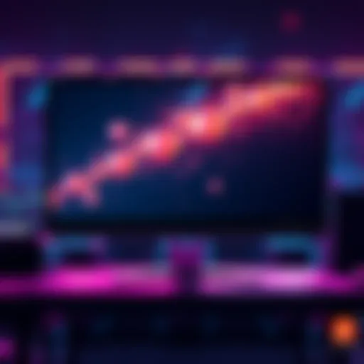 A visual of a computer screen displaying custom shader settings with subtractive emission materials, showcasing particle artifacts being resolved.