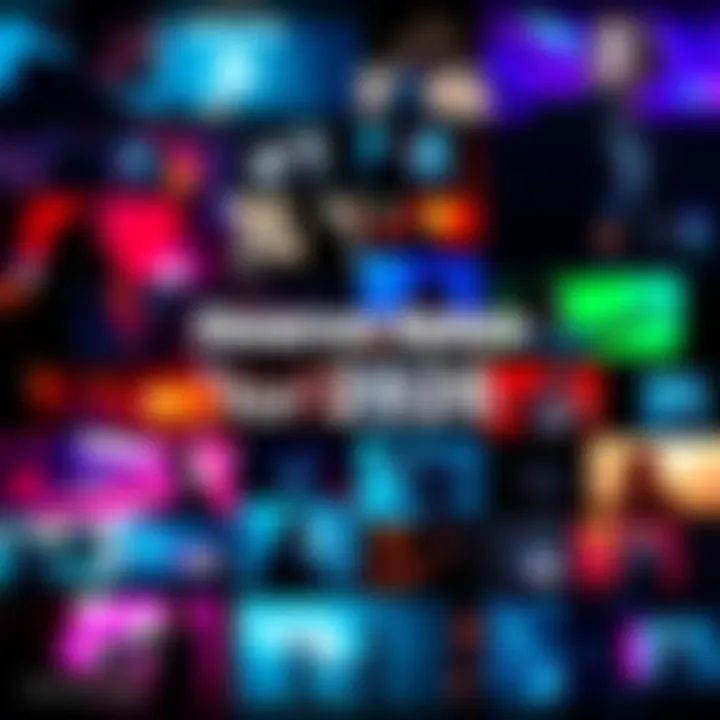 A vibrant collage of film scenes showcasing personal growth and new skills in a showreel for 2026.