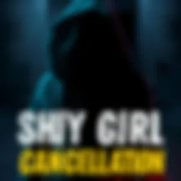 Shy Girl Novel Cancellation A dark cover of a horror novel showing a shadowy figure with a spooky background, symbolizing the cancellation due to AI concerns.