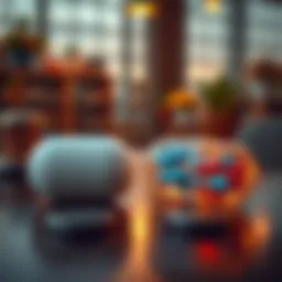 A comparison of a plain capsule and a decorative capsule next to each other on a table, symbolizing different design choices.