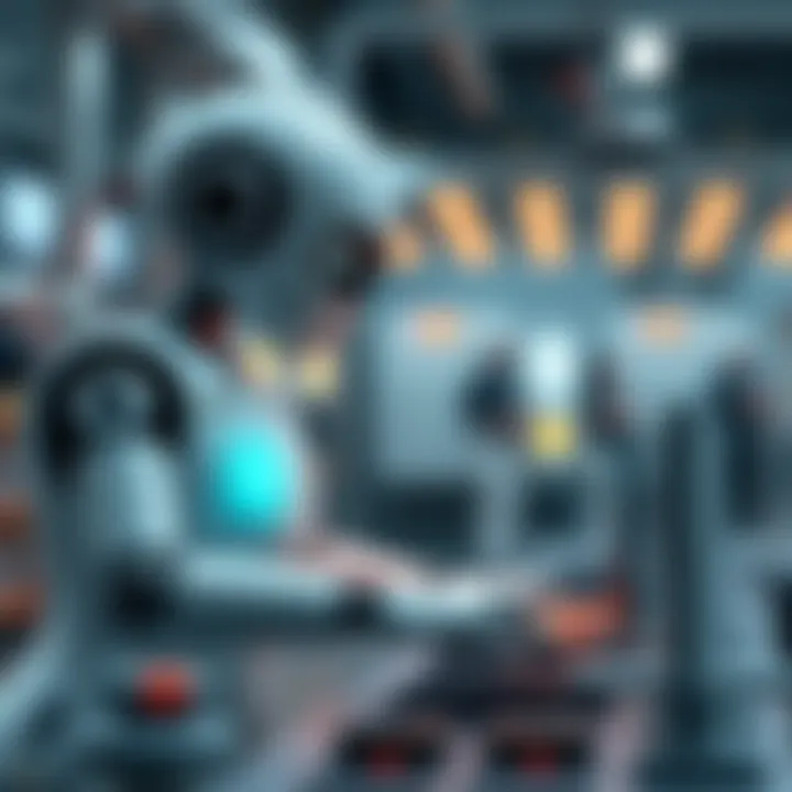 A simple AI agent represented by a friendly robot efficiently performing a repetitive task, demonstrating the power of straightforward automation.