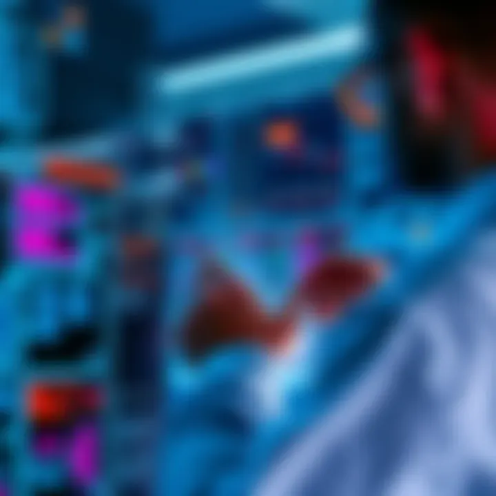 A person adjusting a flowchart to streamline processes, enhancing AI efficiency.