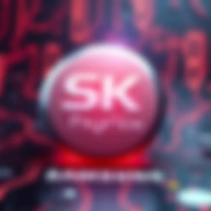 SK hynix logo overshadowing Samsung logo, symbolizing new leadership in DRAM market