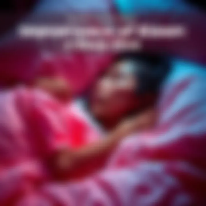 A person resting comfortably in bed with a serene expression, surrounded by soft pillows and blankets
