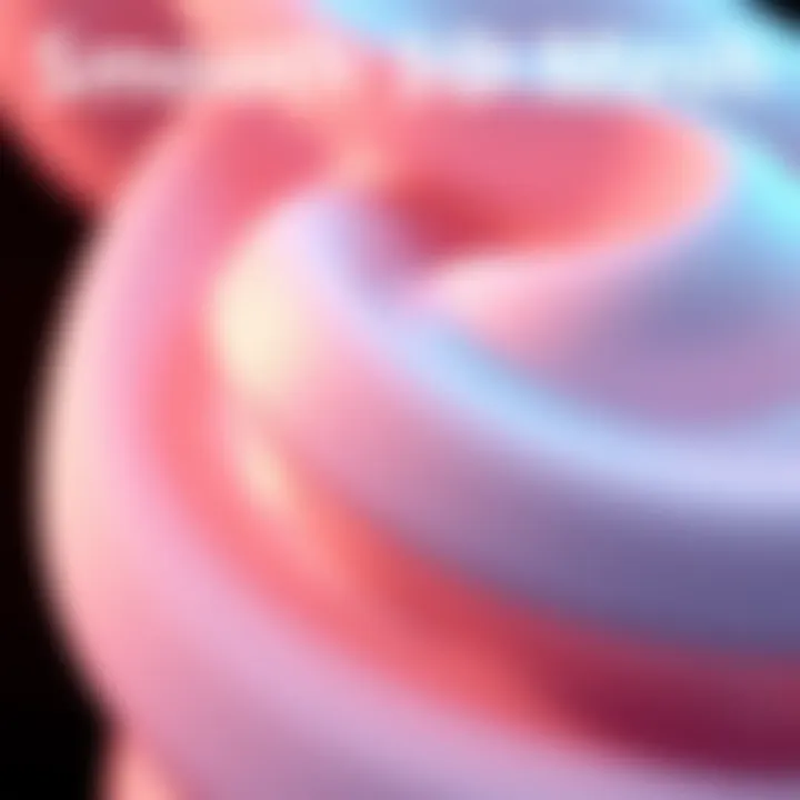 A close-up view of a 3D mesh with smooth curves, showing the effects of subdivision surface techniques on the model.