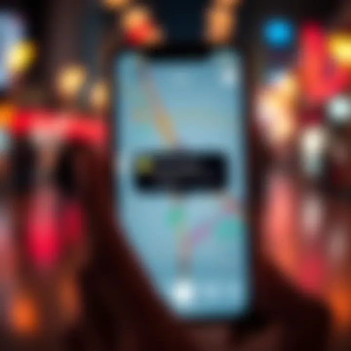 A smartphone screen showing a Snapchat map with a friend request notification from a suspicious account, highlighting the connection between a post and random adds.