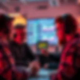 A group of software engineers in a meeting discussing performance issues related to auto compact thresholds in software engineering.