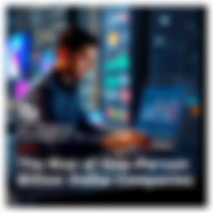 Solo Entrepreneur with a Laptop A single entrepreneur working on a laptop with charts and graphs on the screen, symbolizing success in business.