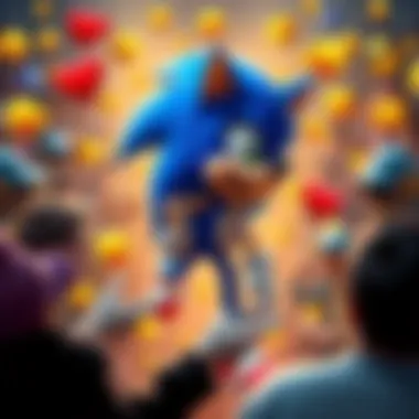 A discussion about a comment made by a person with a Sonic the Hedgehog profile picture, surrounded by fan reactions and emojis.