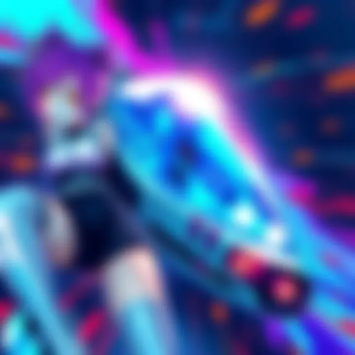 An illustration showing a blend of technology and creativity for Sora, featuring vibrant colors and futuristic elements.