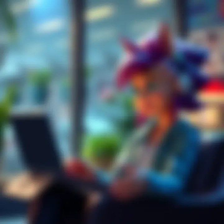 Sora giving advice on video creation with a laptop, and a humorous Chat GPT interaction in the background.