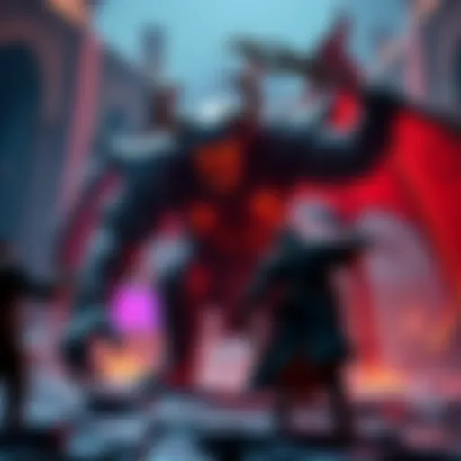 A developer showcases a combat scene featuring a fierce boss battle in a dark fantasy environment, complete with dramatic lighting and detailed character models in Unreal Engine.