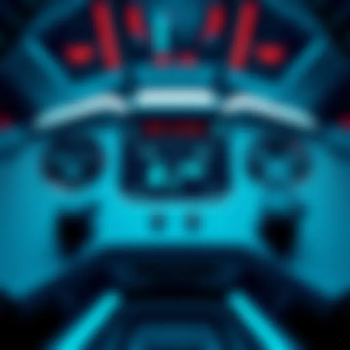 A close-up view of a 3D spaceship controller interface displaying movement errors and adjustments for smoother gameplay.