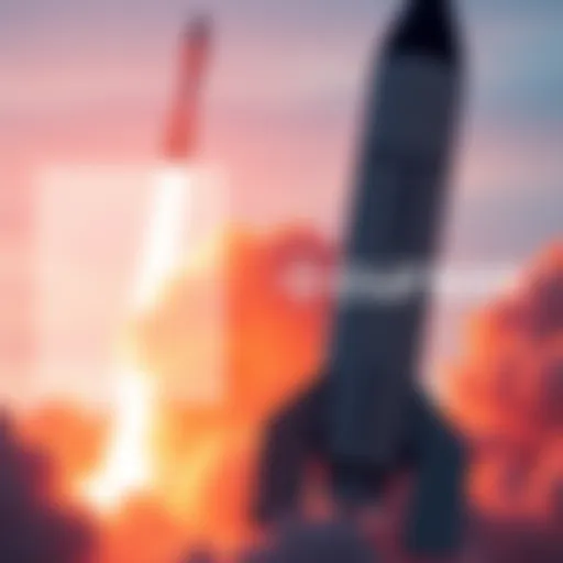 A SpaceX rocket and Cursor logo combined to represent their partnership for AI development