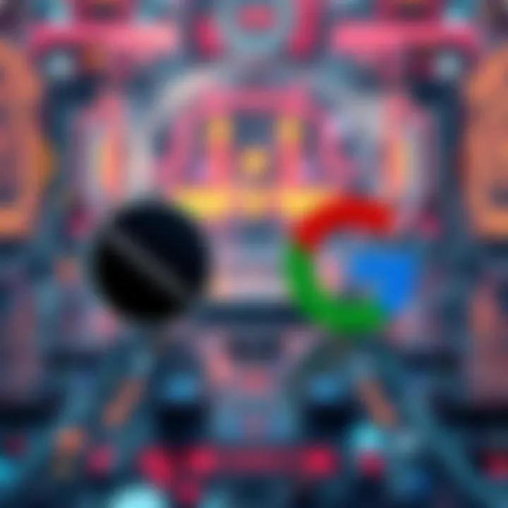 SpaceX logo alongside Google logo with a background of futuristic technology representing AI capacity leasing