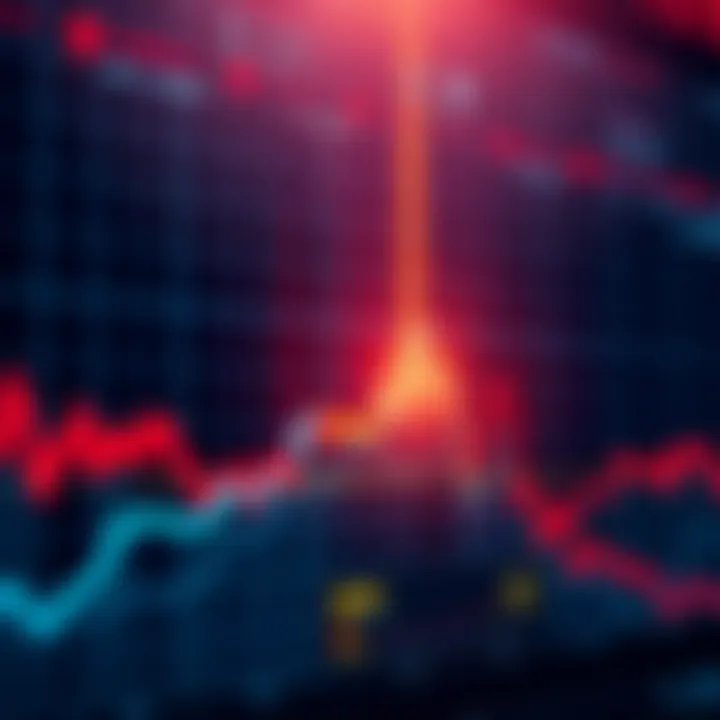 Stock Market Chart Showing Decline A stock market chart depicting a downward trend in SpaceX's stock price, with a focus on the area near the IPO price of $135.