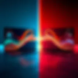 A side-by-side view of Stable Diffusion and ComfyUI interfaces showcasing their features for AI image generation