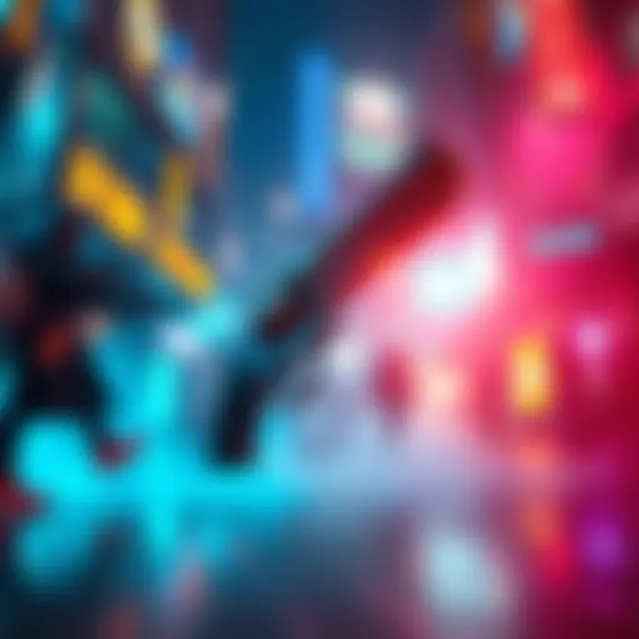 A dramatic scene from Starlight Revolver showing vibrant graphics and action-packed gameplay.