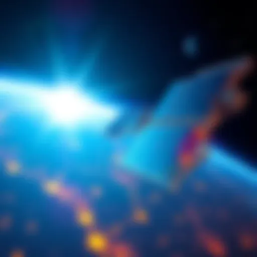 A Starlink satellite experiencing power cuts, showing signs of disruption in its connections and functionality.