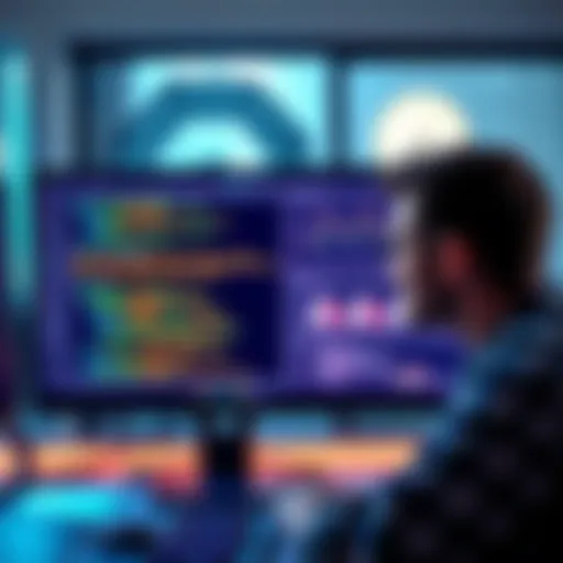 A computer screen displaying coding models and options for cost-effective programming tools like LiteLLM and GLM. A person is analyzing the screen with a thoughtful expression.