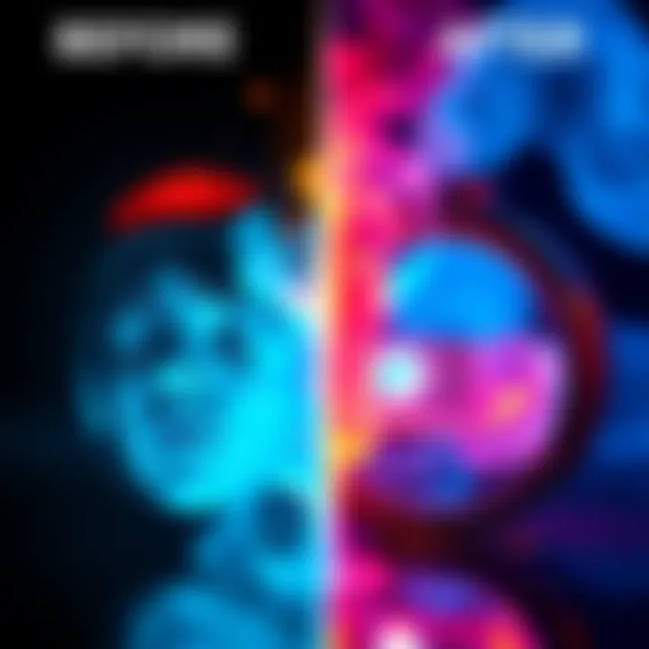 Before and after image showcasing DIY Steam capsule art and professional design side by side