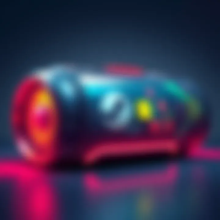 Illustration of the new Steam capsule design with colorful graphics and features