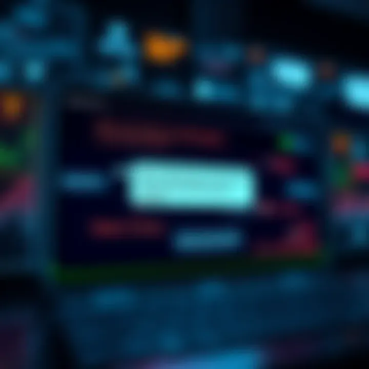 A digital screen displaying confusing messages from a bot, with some phrases in foreign languages and odd symbols.