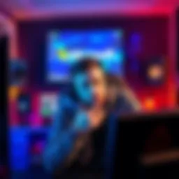 A popular streamer expresses frustration over Microsoft deleting his account after a hack, showing his gaming setup with a disappointed expression.
