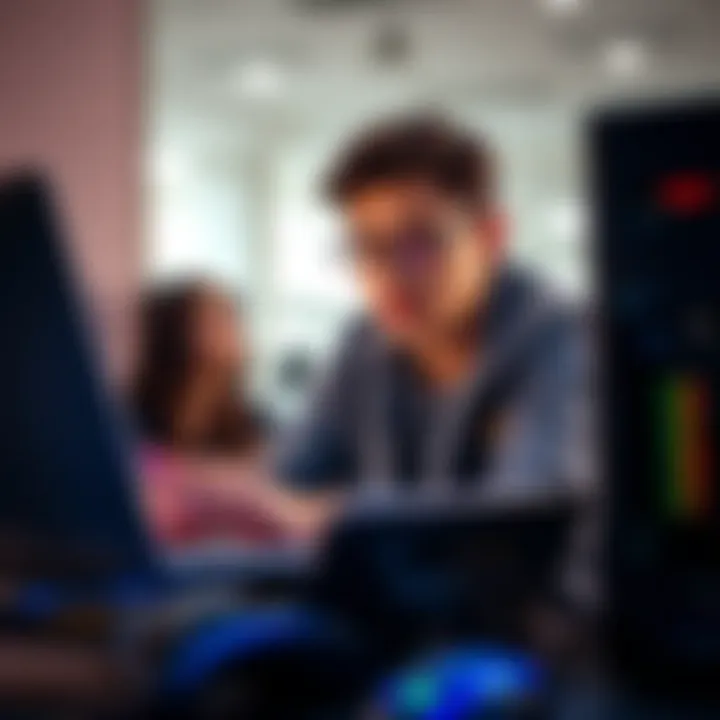 A university student comparing a high-powered laptop and a desktop computer for software engineering tasks