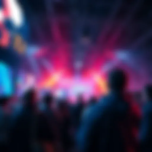 People at a Studio Ex event watching a presentation on new cinematic technology.
