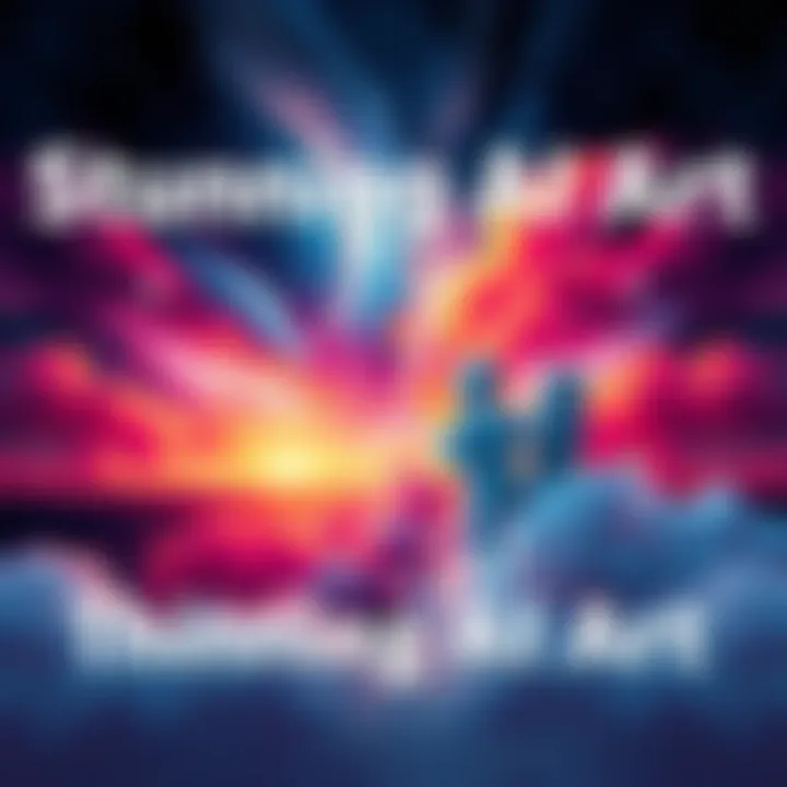 An impressive AI-generated painting showing vibrant colors and realistic details