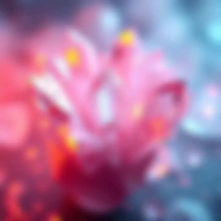 A vibrant crystal effect created with Shader Graph, showcasing light reflections and textures in a 3D design.