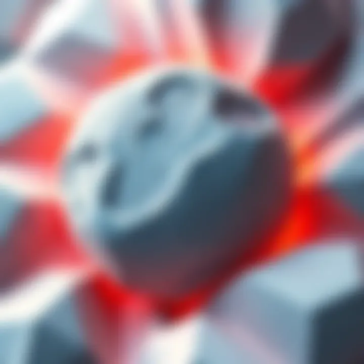 An example of odd seams created by the subdivision modifier in a 3D design showing overlapping shapes and textures.