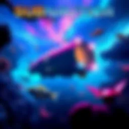 A vibrant underwater scene showcasing the game's environment with a new submarine and aquatic creatures, highlighting the upcoming early access release.