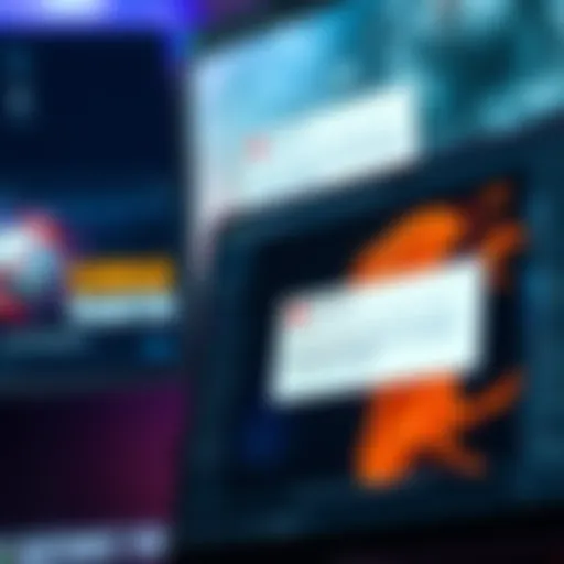 A close-up view of the Substance Painter interface showcasing texture painting tools and error messages on the screen