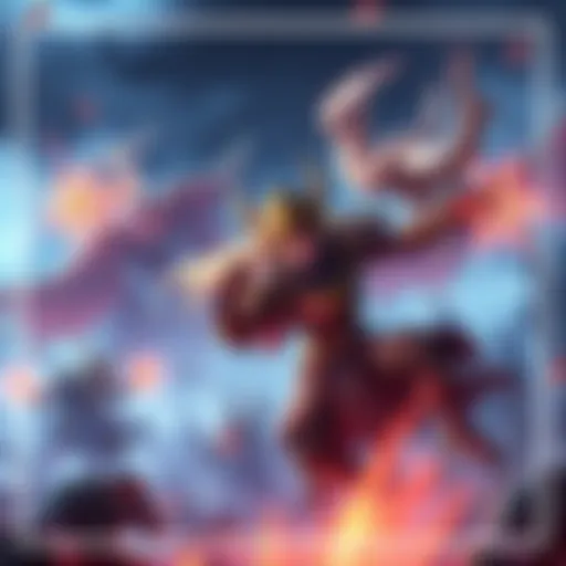 A character calling forth a temporary ally in a fantasy battle setting, showcasing magic and strategy.