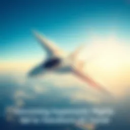 A sleek supersonic jet soaring through a clear blue sky, showcasing advanced aviation technology