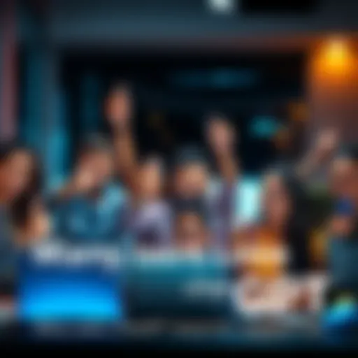 A diverse group of people showing thumbs up while using laptops and smartphones, symbolizing loyalty to ChatGPT despite controversies.