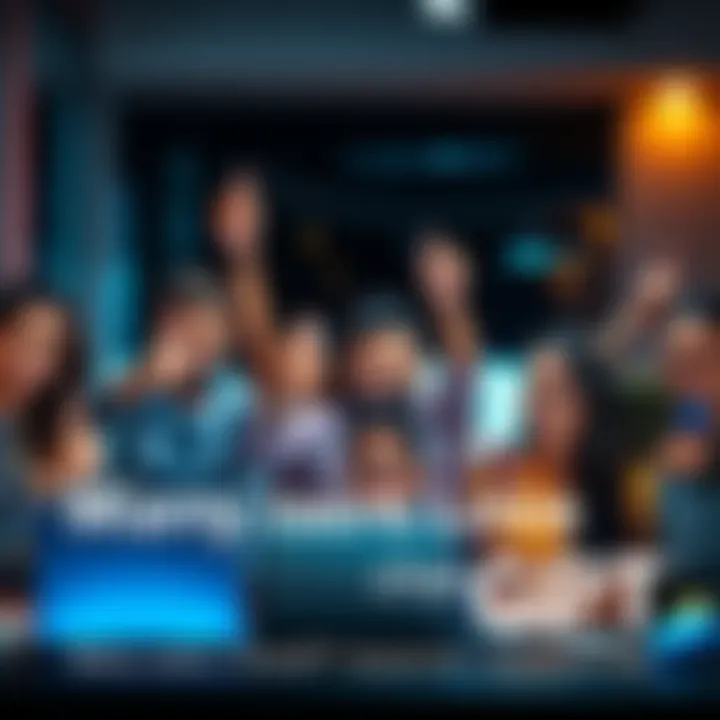 A diverse group of people showing thumbs up while using laptops and smartphones, symbolizing loyalty to ChatGPT despite controversies.