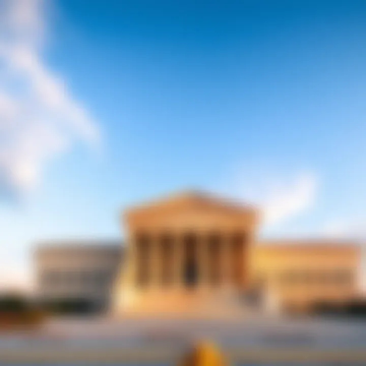 The U.S. Supreme Court building with a clear sky in the background, symbolizing a legal decision.